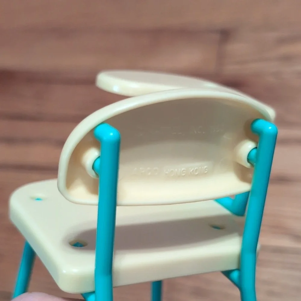 Mattel Barbie Dollhouse School Desk Chair 1990 Vintage Plastic 5